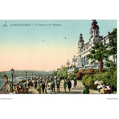 Monaco - Monte Carlo - Le Casino et les Terrasses - Dos Divisé