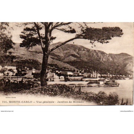Monaco - Monte Carlo - Vue Générale - Dos Divisé
