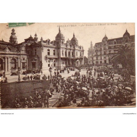 Monaco - Monte Carlo - Le Casino et l'Hôtel de Paris - Dos Divisé