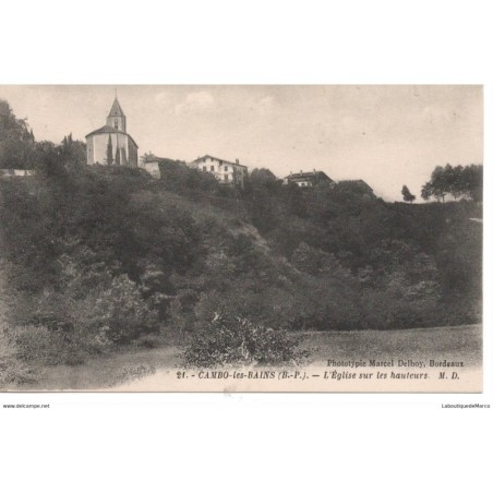 64 - Cambo-les-Bains - L'Eglise sur les Hauteurs - Dos Divisé