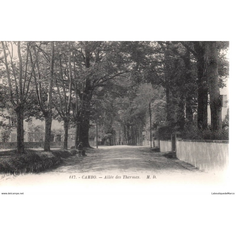 64 - Cambo - Allée des Thermes - Dos Divisé