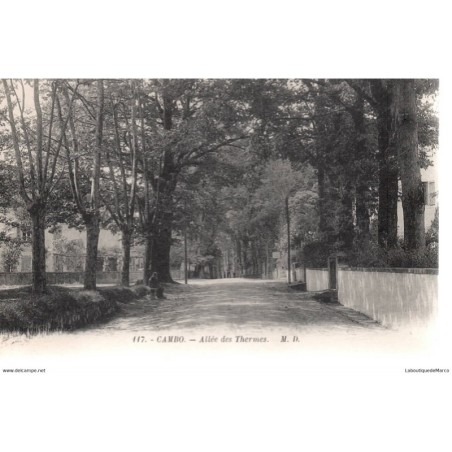 64 - Cambo - Allée des Thermes - Dos Divisé