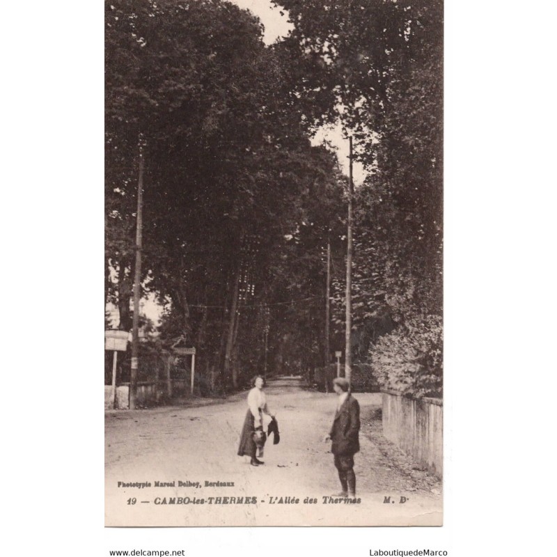 64 - Cambo-les-Thermes - L'Allée des Thermes - Dos Divisé