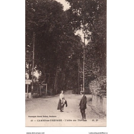 64 - Cambo-les-Thermes - L'Allée des Thermes - Dos Divisé