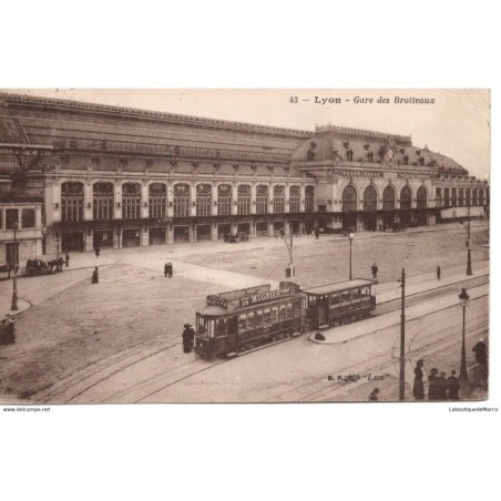 69 - LYON - Gare des Brotteaux - Dos Divisé - Vintage