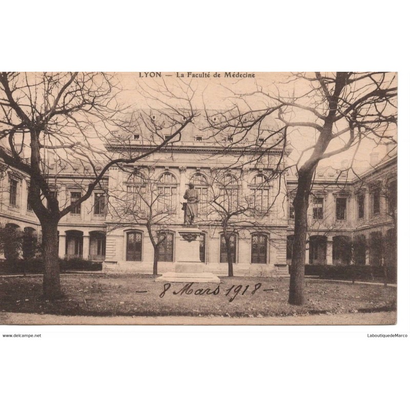 69 - Lyon - La Faculté de Médecine - Dos Divisé - Vintage