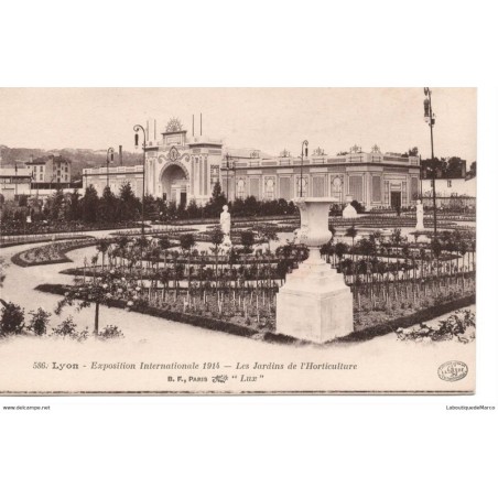 69 - Lyon - Les Jardins de l'Horticulture - Dos Divisé