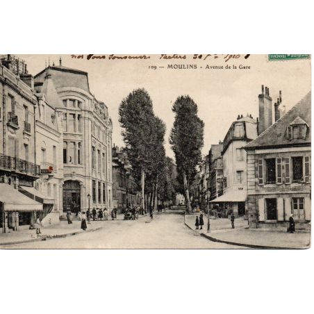 03 - Moulins - Avenue de la Gare - Dos Divisé