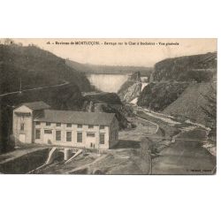 03 - Montluçon - Barrage sur le Cher - Vue Générale - Dos Divisé