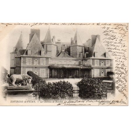 03 - Vichy - Le Château de Randan - Dos non Divisé 