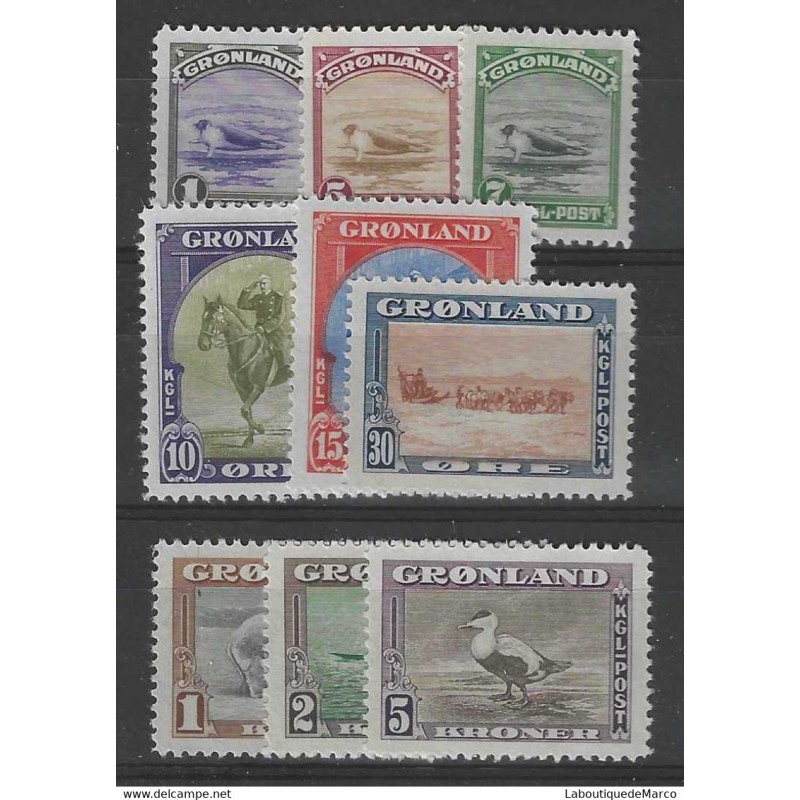 Groenland Yvert et Tellier 10/18 Neuf sans charnière