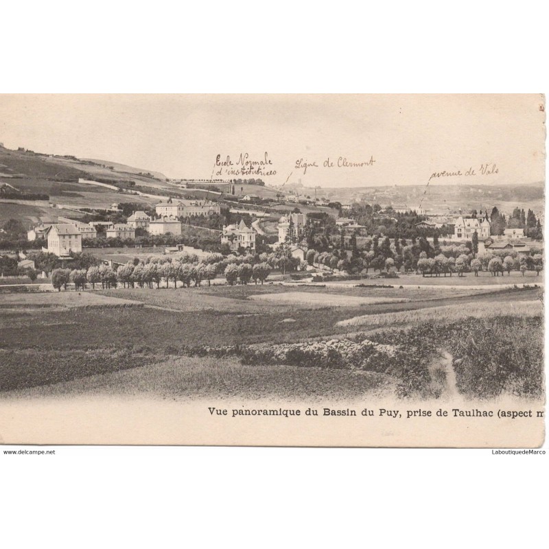 43 - Vue panoramique du Bassin du Puy - Dos non Divisé