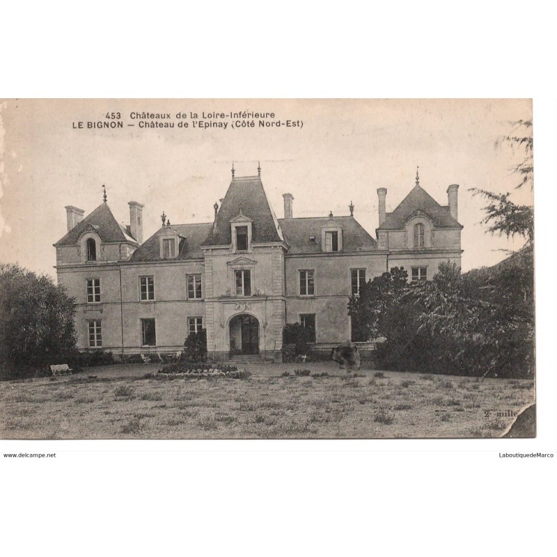 44 - Le Bignon - Château de l'Epinay - Dos Divisé