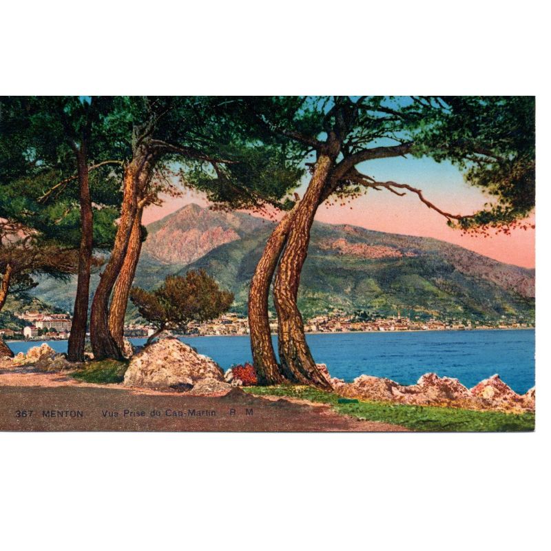 06 - Menton - Vue prise du Cap Martin - Dos Divisé