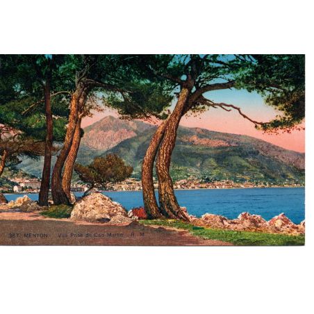 06 - Menton - Vue prise du Cap Martin - Dos Divisé