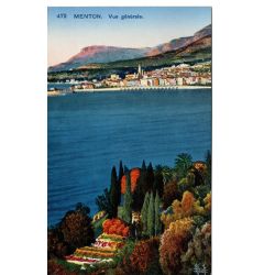 06 - Menton - Vue Générale - Dos Divisé