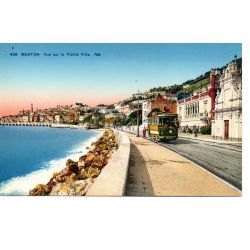 06 - Menton - Vue sur la Vieille Ville - Dos Divisé