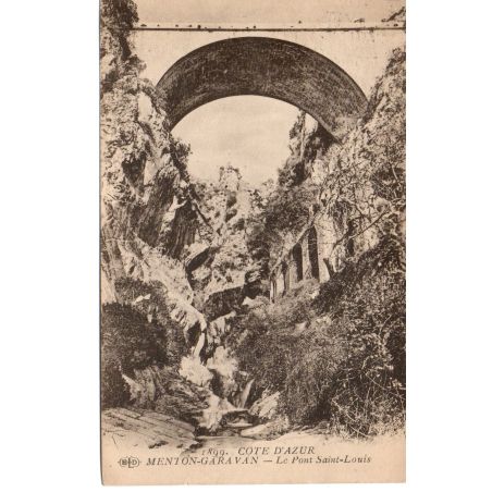 06 - Menton - Le Pont Saint-Louis - Dos Divisé