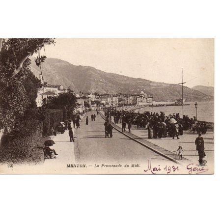 06 - Menton - La Promenade du Midi - Dos Divisé