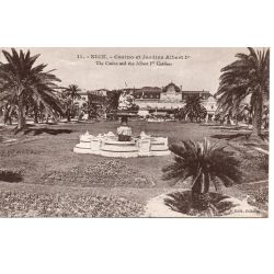 06 - Nice - Casino et Jardins Albert 1er - Dos Divisé