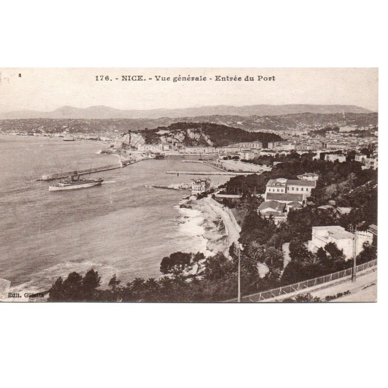 06 - Nice - Vue Générale - Entrée du Port - Dos Divisé