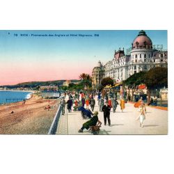 06 - Nice - Promenade des Anglais et Hôtel Nègresco - Dos Divisé