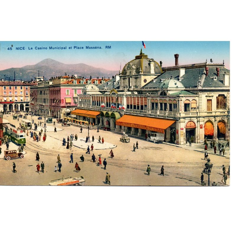 06 - Nice - Le Casino Municipal et Place Masséna - Dos Divisé
