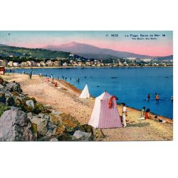 06 - Nice - La Plage, Bains de Mer - Dos Divisé