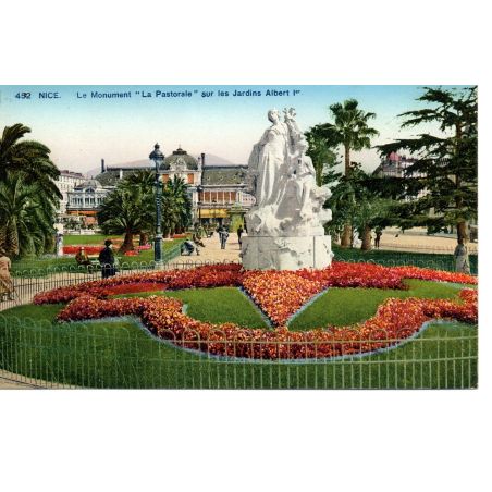 06 - Nice - Le Monument " La Pastorale " - Dos Divisé