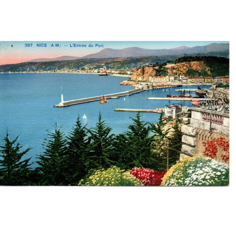 06 - Nice - L'Entrée du Port - Dos Divisé