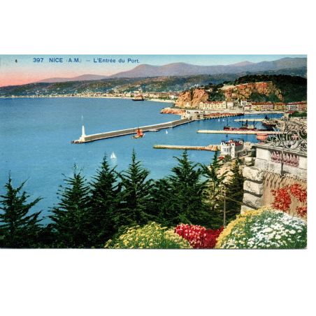 06 - Nice - L'Entrée du Port - Dos Divisé