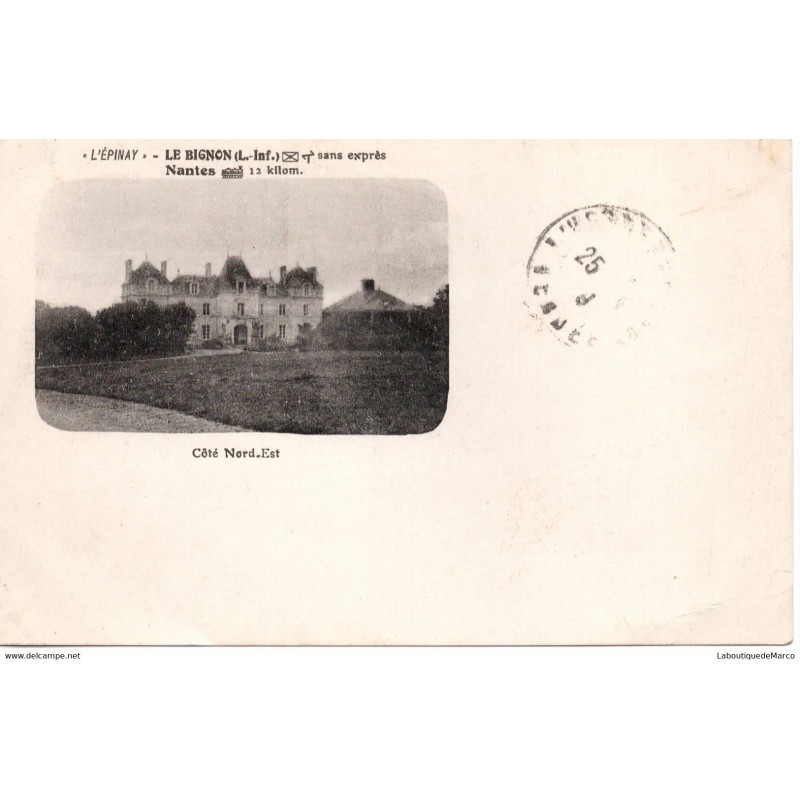 44 - Le Bignon - Vue d'ensemble du Château - Dos Divisé