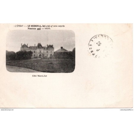 44 - Le Bignon - Vue d'ensemble du Château - Dos Divisé