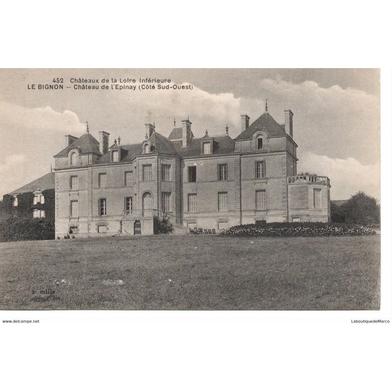 44 - Le Bignon - Le Château de l'Epinay - Dos Divisé