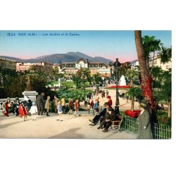 06 - Nice - Les Jardins et le Casino - Dos Divisé