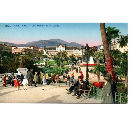 06 - Nice - Les Jardins et le Casino - Dos Divisé