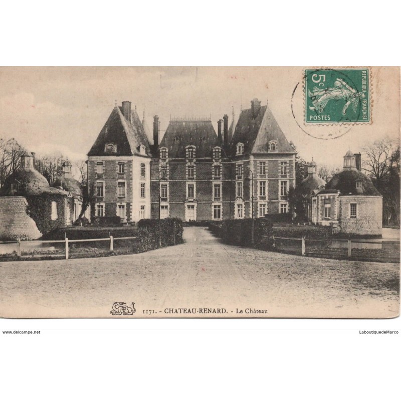 45 - Château-Renard - Le Château - Dos Divisé