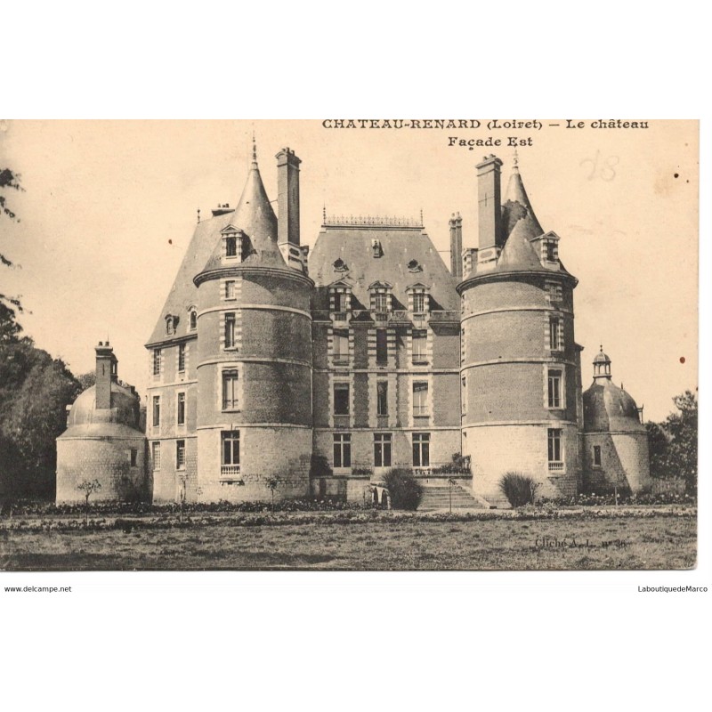 45 - Château-Renard - Façade Est - Dos Divisé