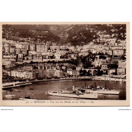 Monaco - Vue sur les Hôtels et les Villas - Dos Divisé