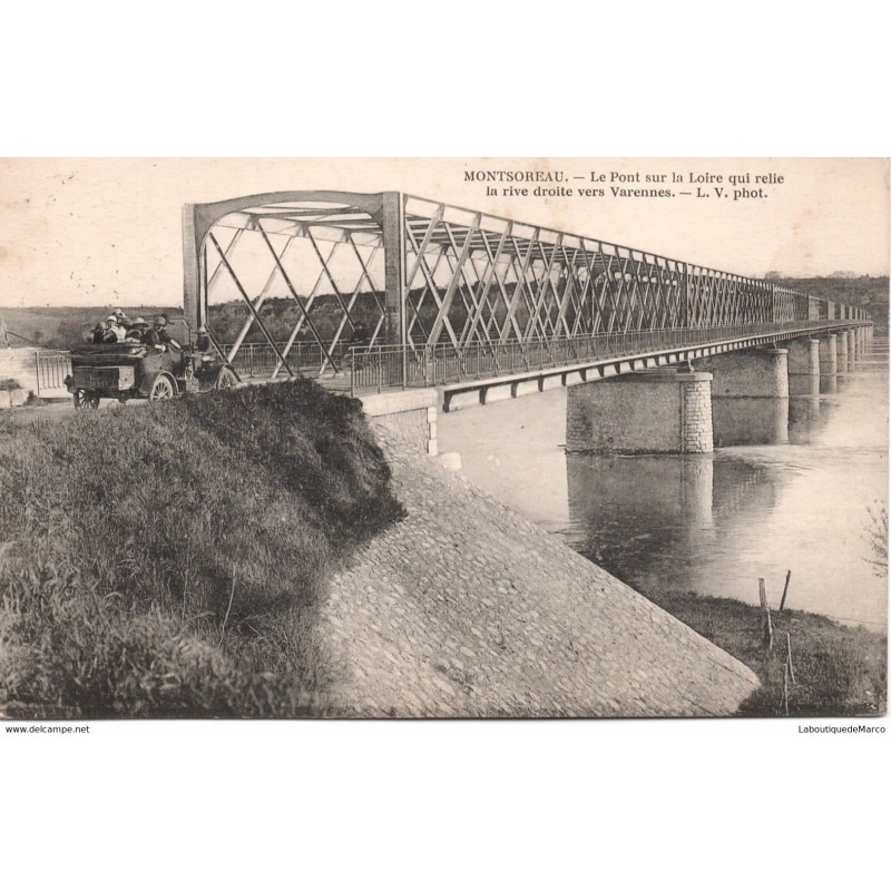 49 - Montsoreau - Le Pont sur la Loire - Dos Divisé