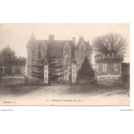 49 - Château de Villevêque - Dos Divisé