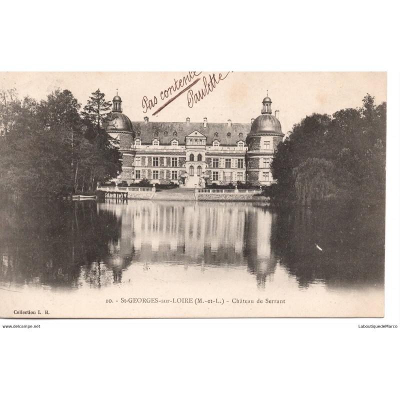 49 - St-Georges-sur-Loire - Château de Serrant - Dos non Divisé