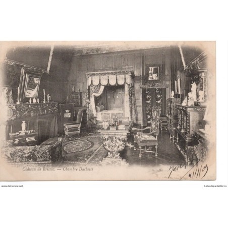 49 - Château de Brissac - Chambre Duchesse - Dos Divisé