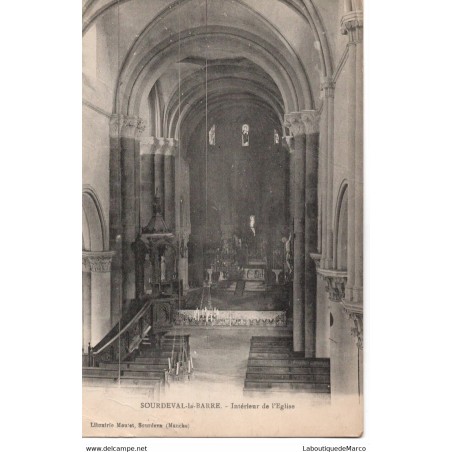 50 - Sourdeval-la-Barre - Intérieur de l'Eglise - Dos Divisé