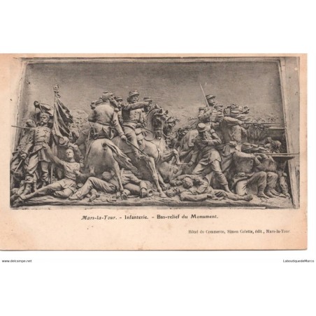 54 - Mars-la-Tour - Bas-relief du Monument - Dos Divisé