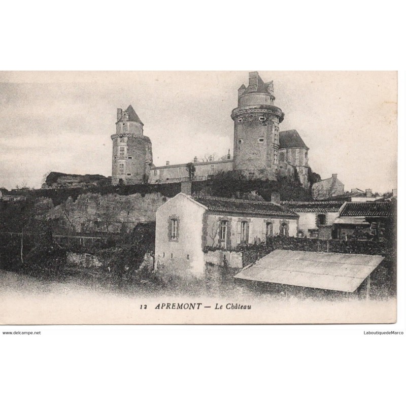 60 - Apremont - Le Château - Dos Divisé