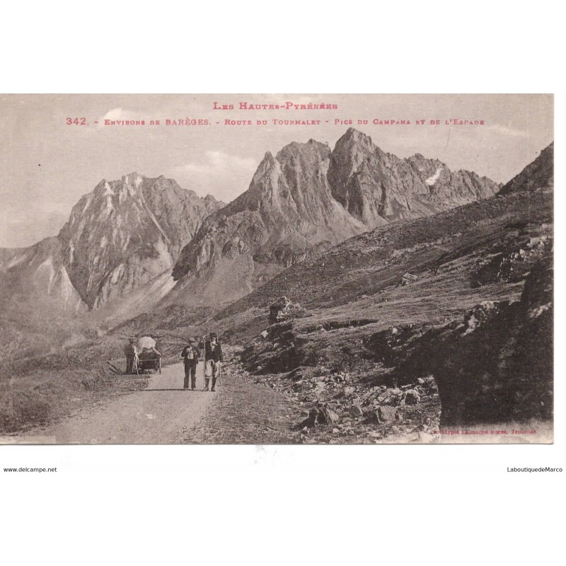 65 - Barèges - Route du Tourmalet - Dos Divisé