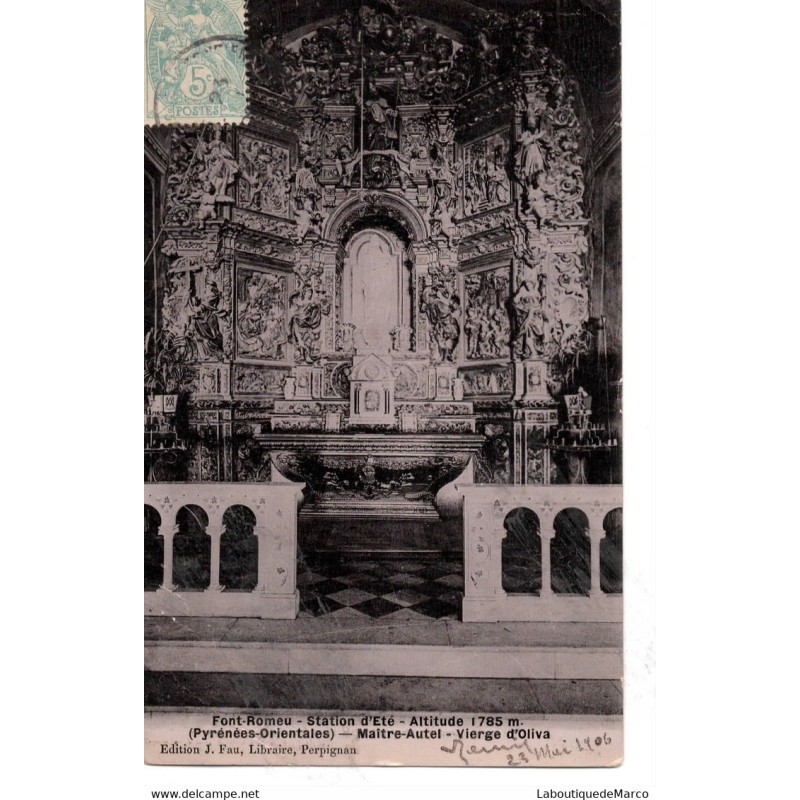 66 - Font-Romeu - Maître Autel - Dos Divisé