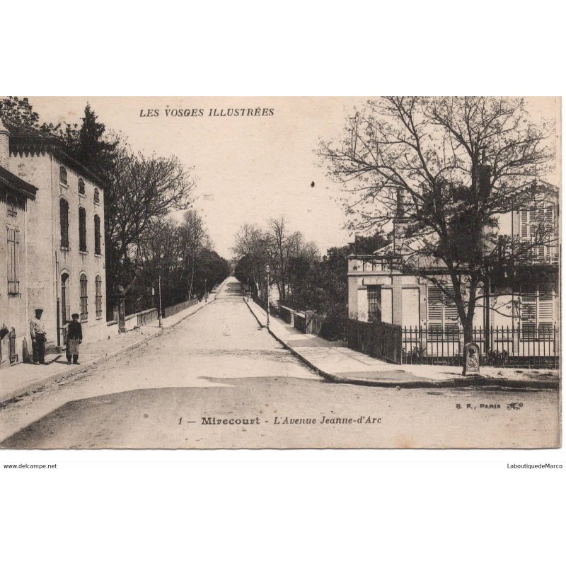 88 - Mirecourt - L'Avenue Jeanne-d'Arc - Dos Divisé