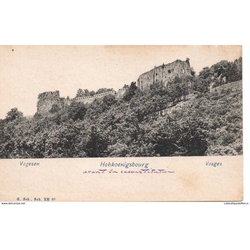 68 - Vosges - Haut-Koenigsbourg - Dos non Divisé